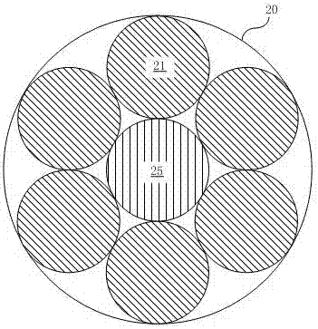 A kind of optical hybrid cable