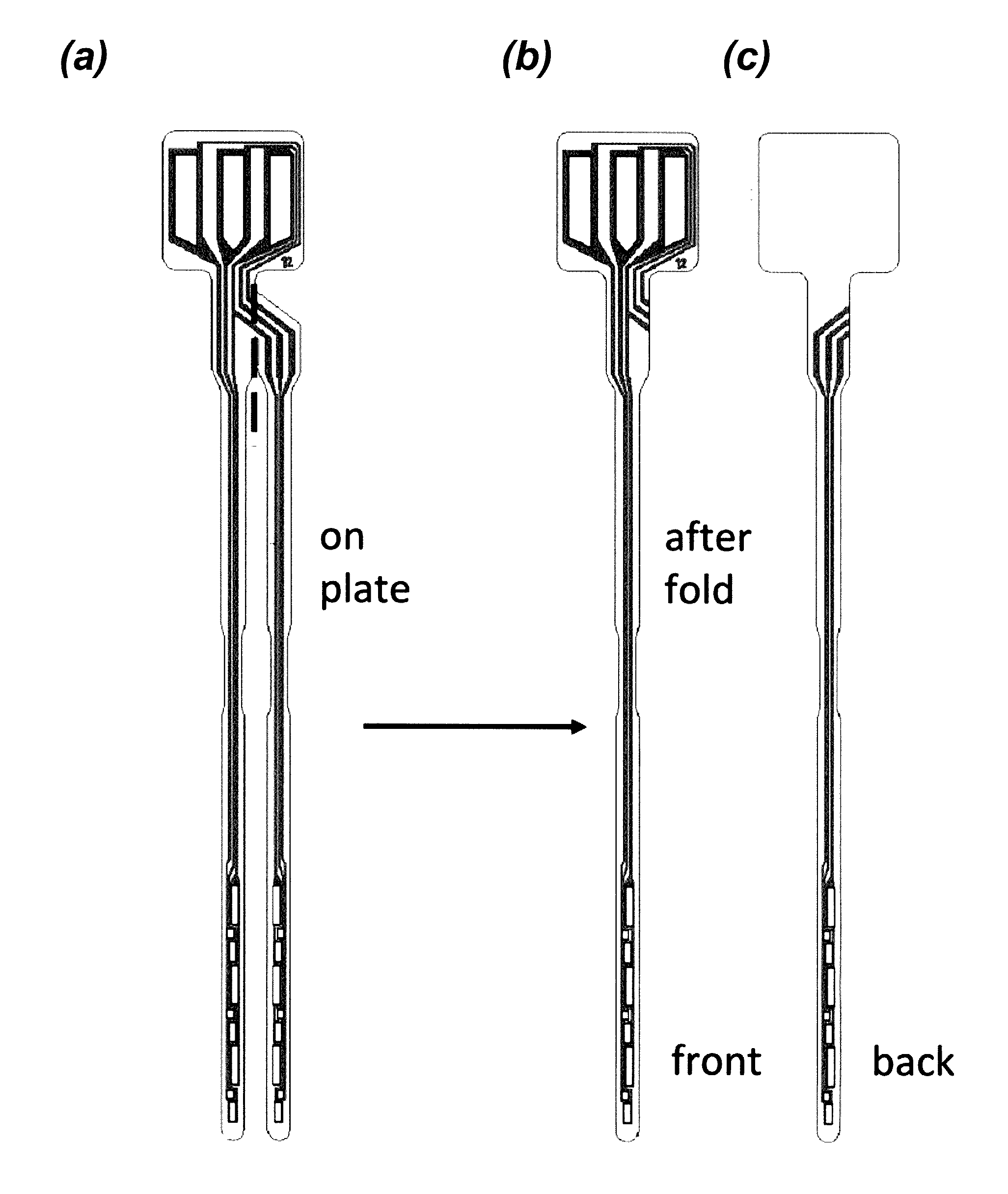 Foldover sensors and methods for making and using them