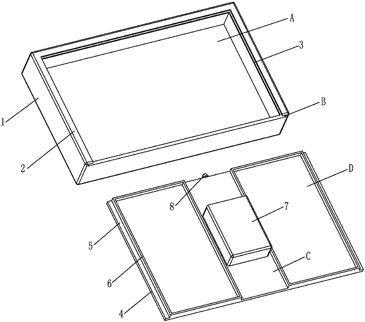 A pull-out cigarette case with video promotion function