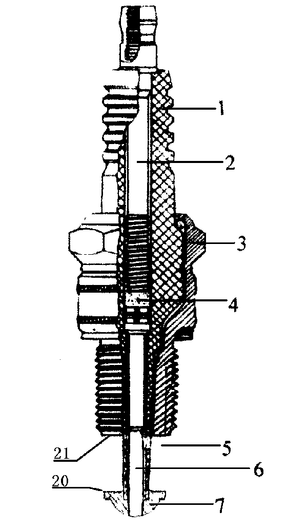 Flame-throwing nozzle of engine