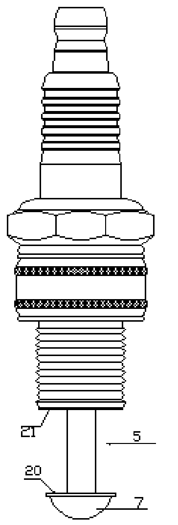 Flame-throwing nozzle of engine