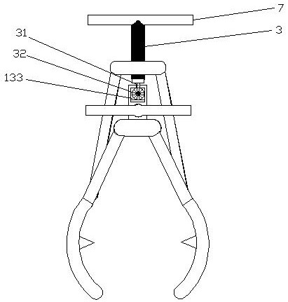 Adjustable vacuum circuit breaker energy storage spring assembling and disassembling tool