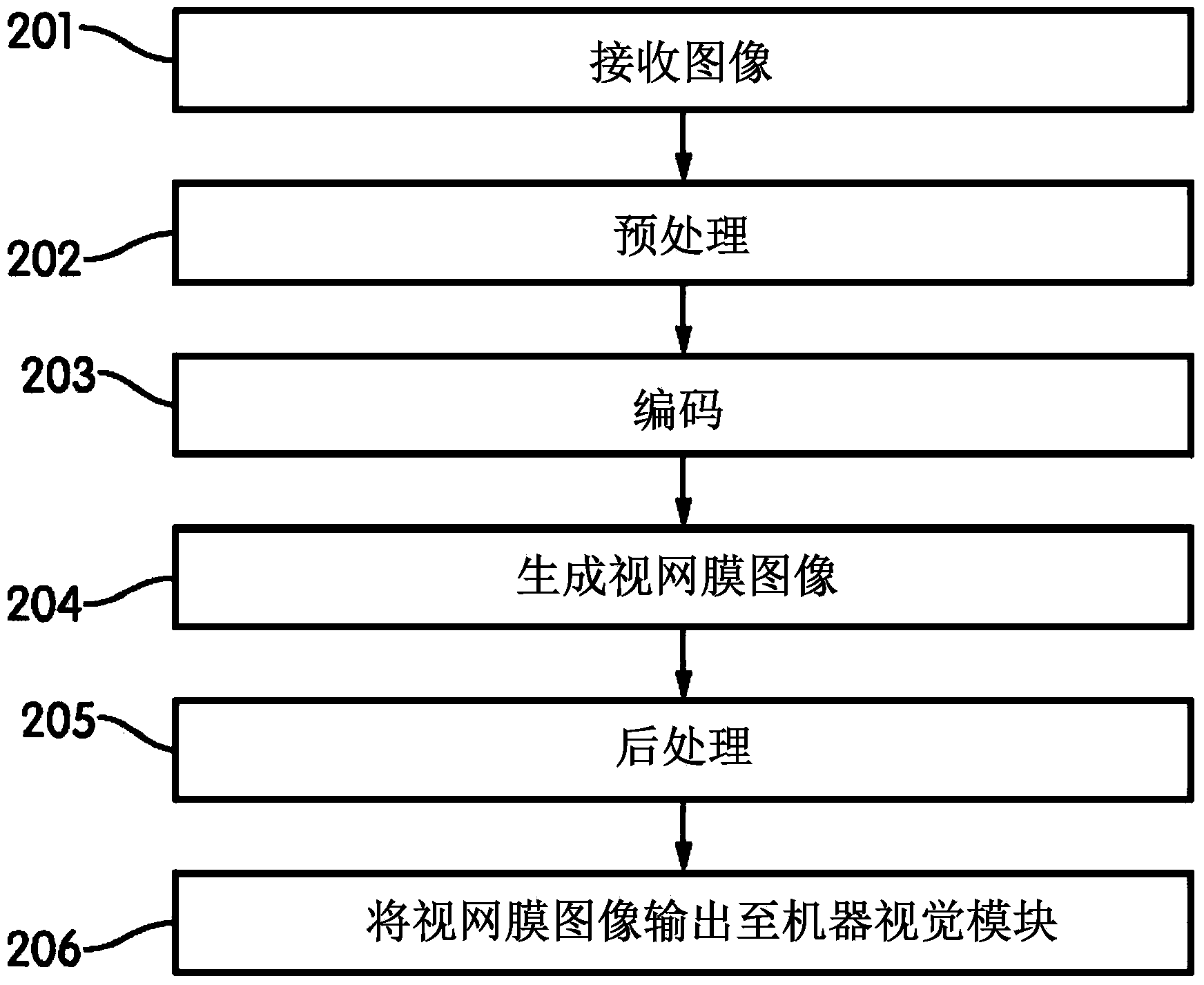 Retinal encoder for machine vision