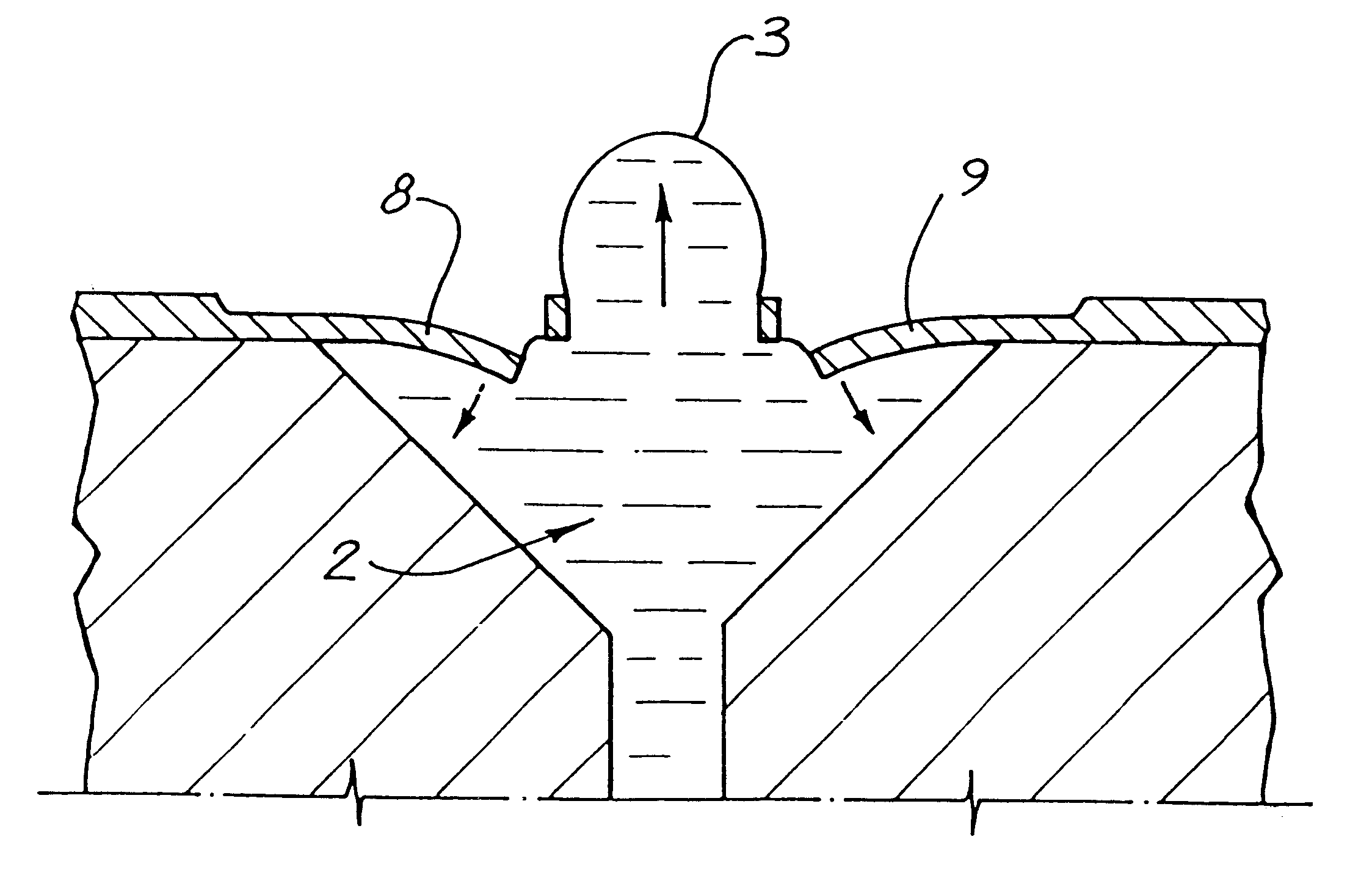 Inverted radial back-curling thermoelastic ink jet printing mechanism