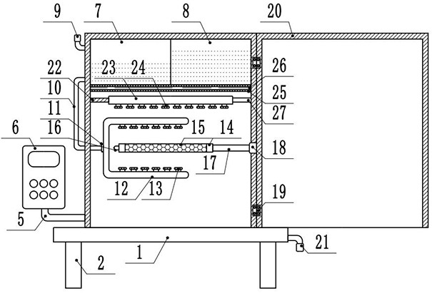 Accessory surface spray coating equipment realizing uniform spray coating for automobile accessory processing