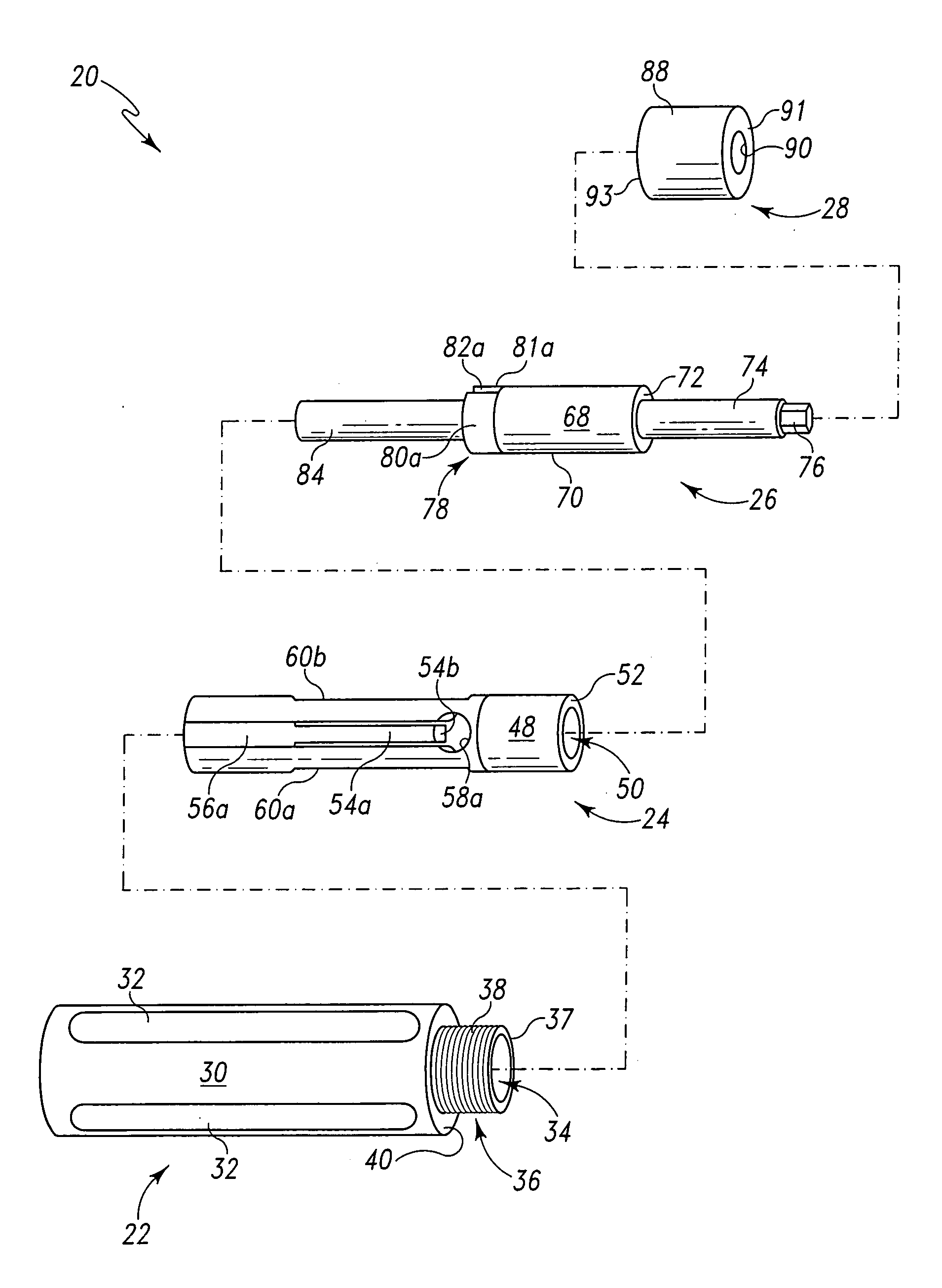 Torque limiting driver with easily disassembled components for sterilization