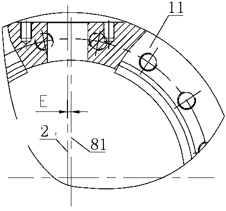 Low-temperature welding double-eccentric aluminum butterfly valve