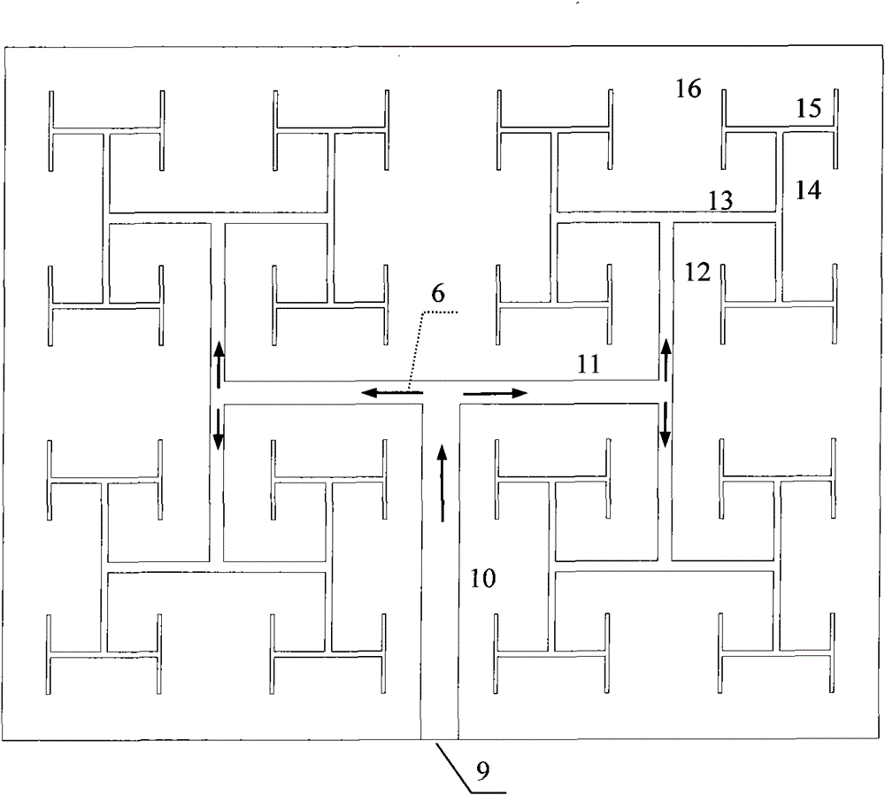 Dividing wall type heat exchanger