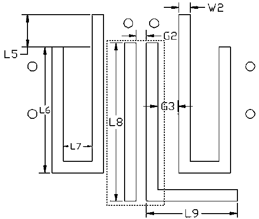 Wide-stop-band LTCC band-pass filter based on frequency selectivity coupling technology