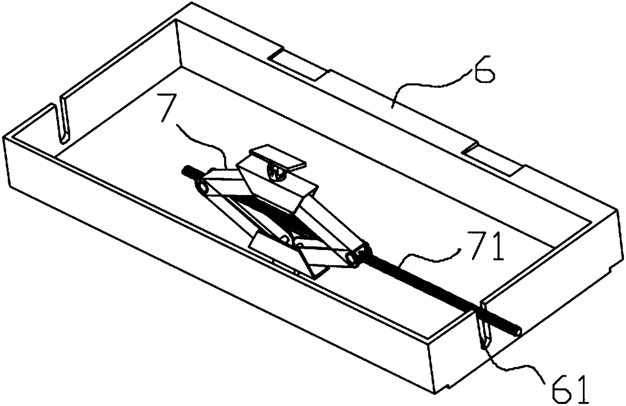 Shot blasting clamp used for thin-wall class parts