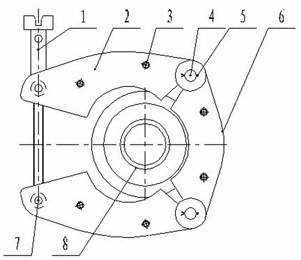 Clamping type ocean underwater pipeline connector