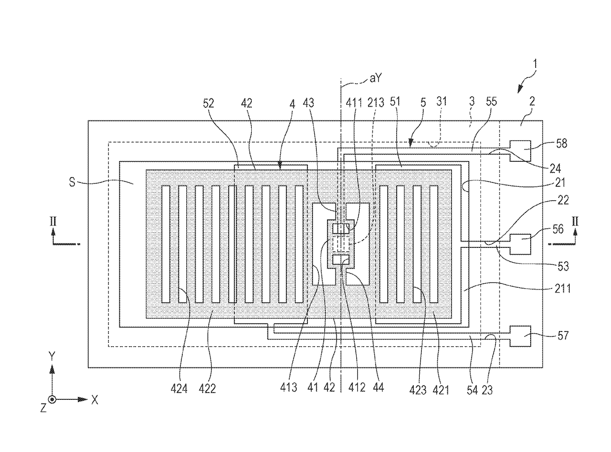 Physical quantity sensor, sensor device, electronic apparatus, and moving object