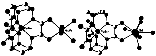 Coordination compound containing tetravalent iron or manganese coordination ions and preparation method and application of coordination compound