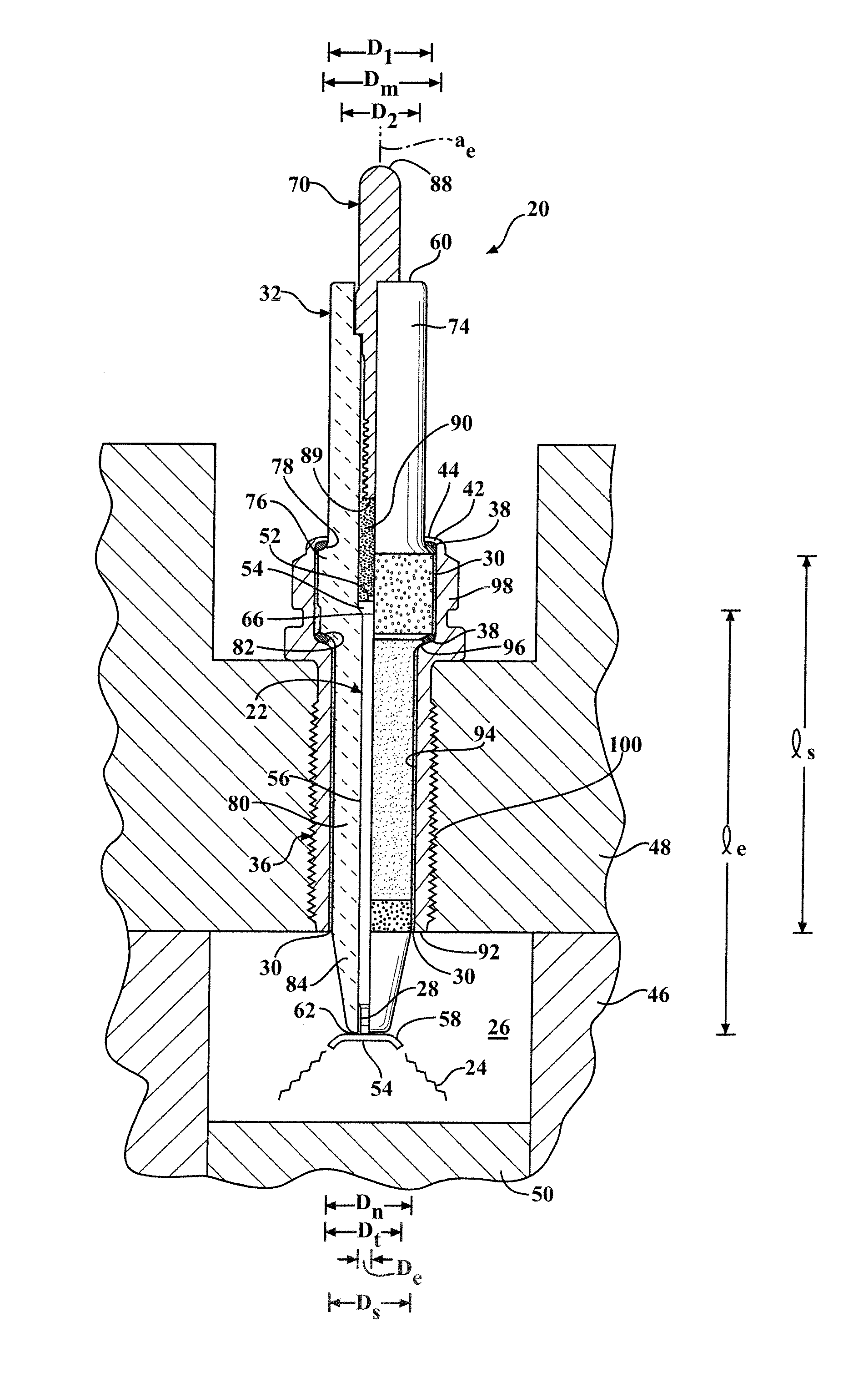 Corona igniter with improved corona control