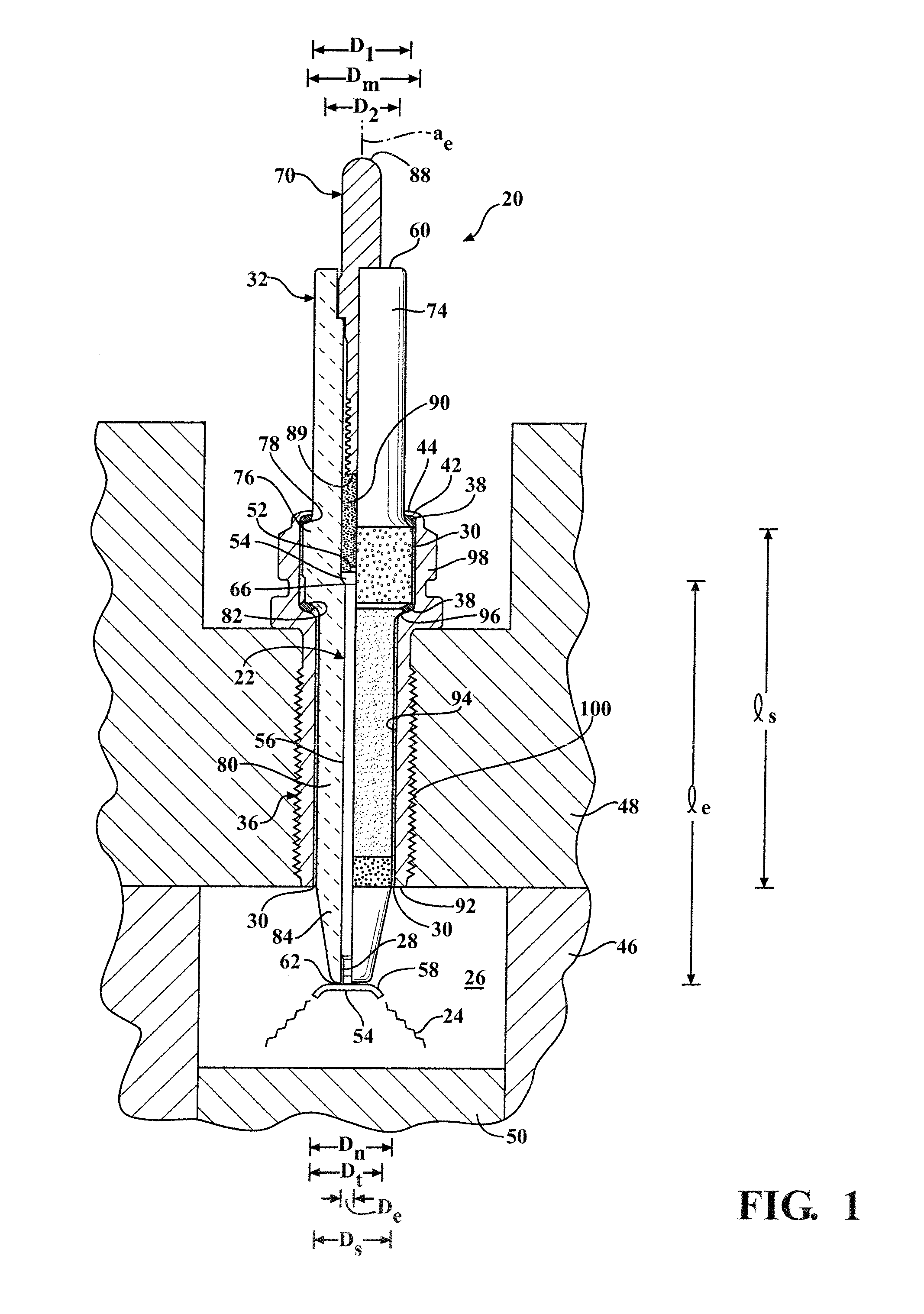 Corona igniter with improved corona control