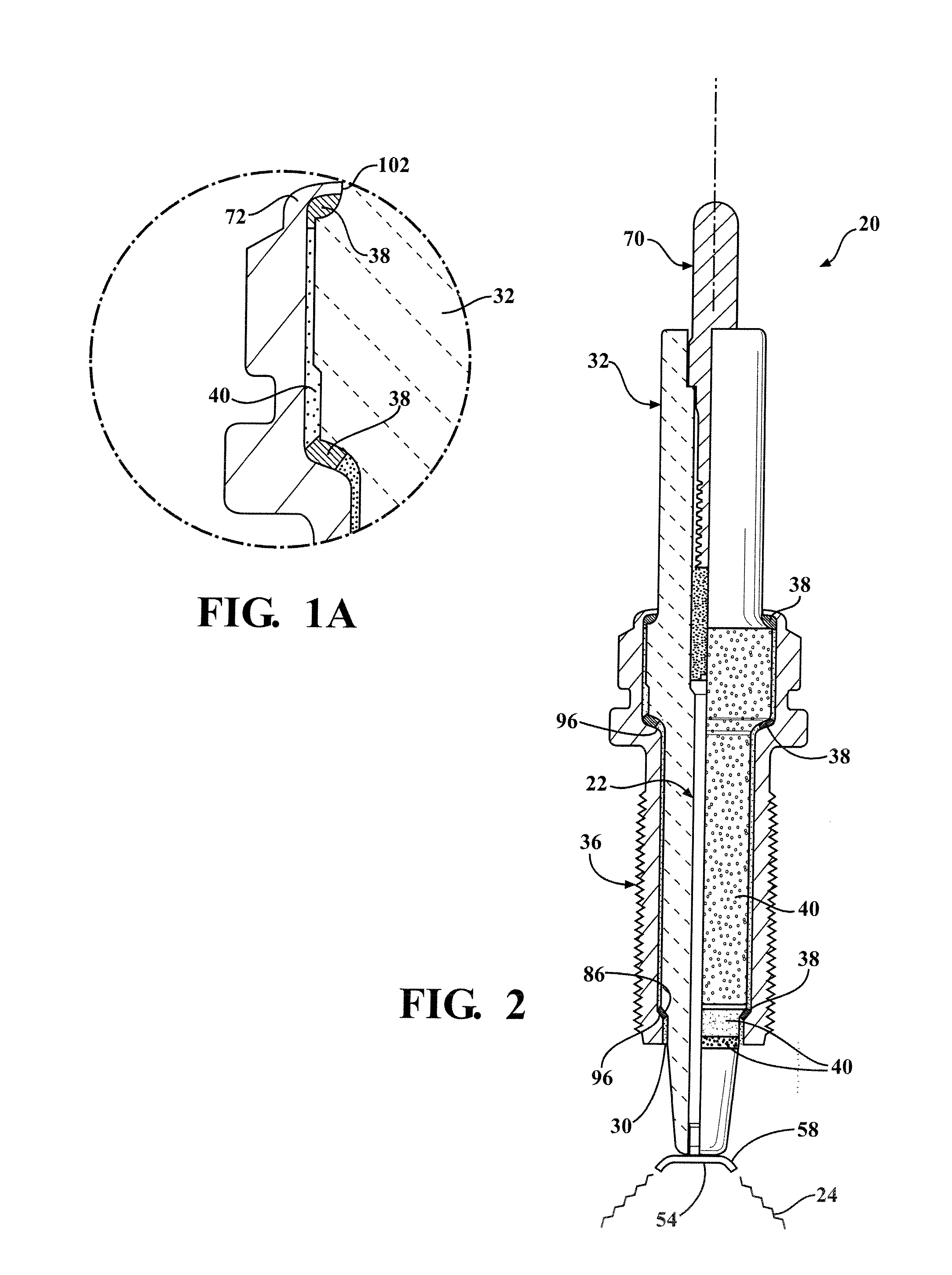 Corona igniter with improved corona control