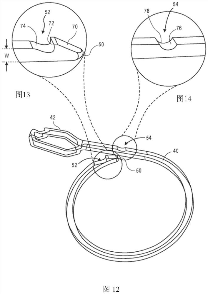 Filter housing with locking cord member