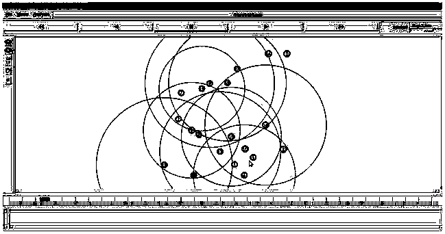 Gossip routing method and device based on average node degree improvement in Ad hoc network