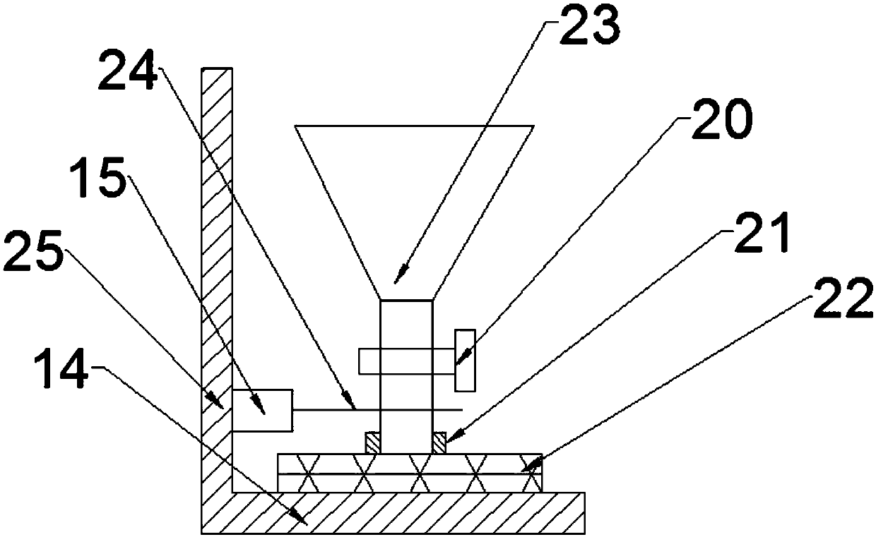 Full-automatic powder mixing device integrating weighing and mixing