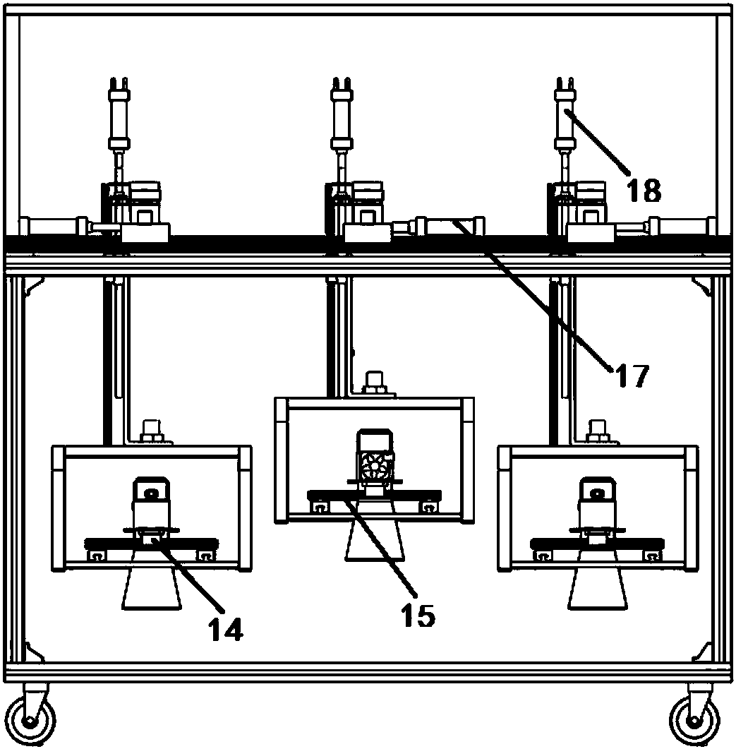 Hydraulic control system for microwave heating asphalt pavement hot in-place recycling device