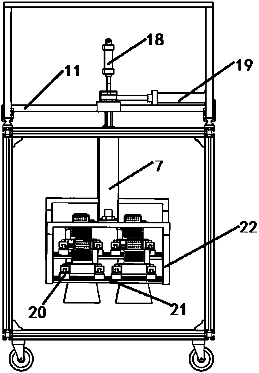 Hydraulic control system for microwave heating asphalt pavement hot in-place recycling device