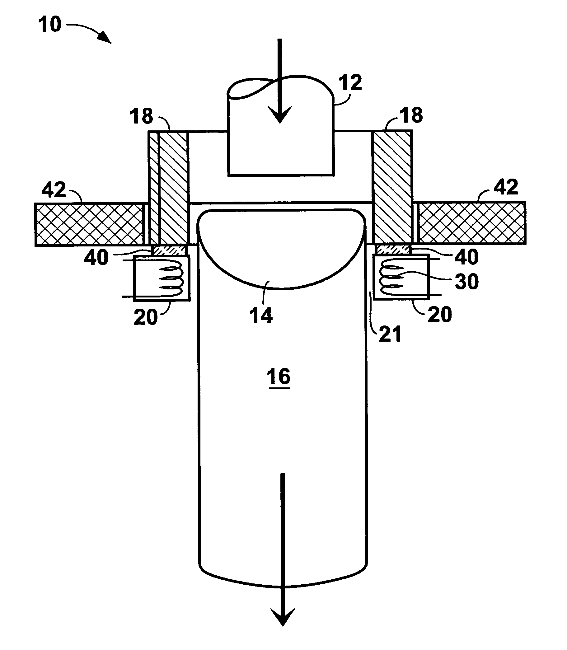 Method and apparatus for treating articles during formation