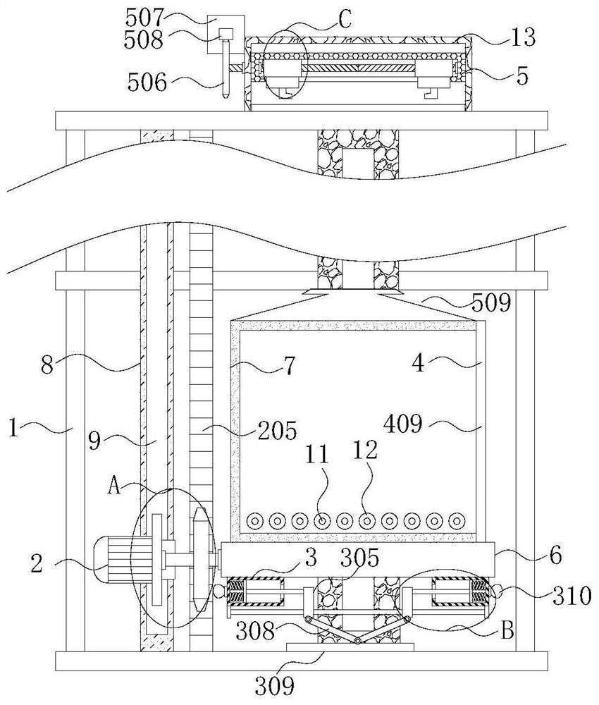 Reciprocating type vertical conveyor with safety protection function