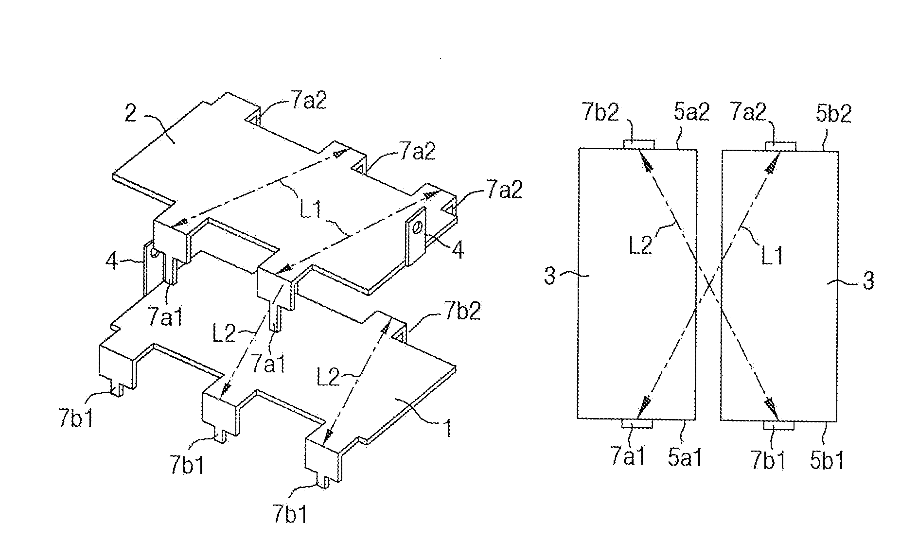 Method for Connecting Bus Bar on Capacitor and Product Fabricated by the Same