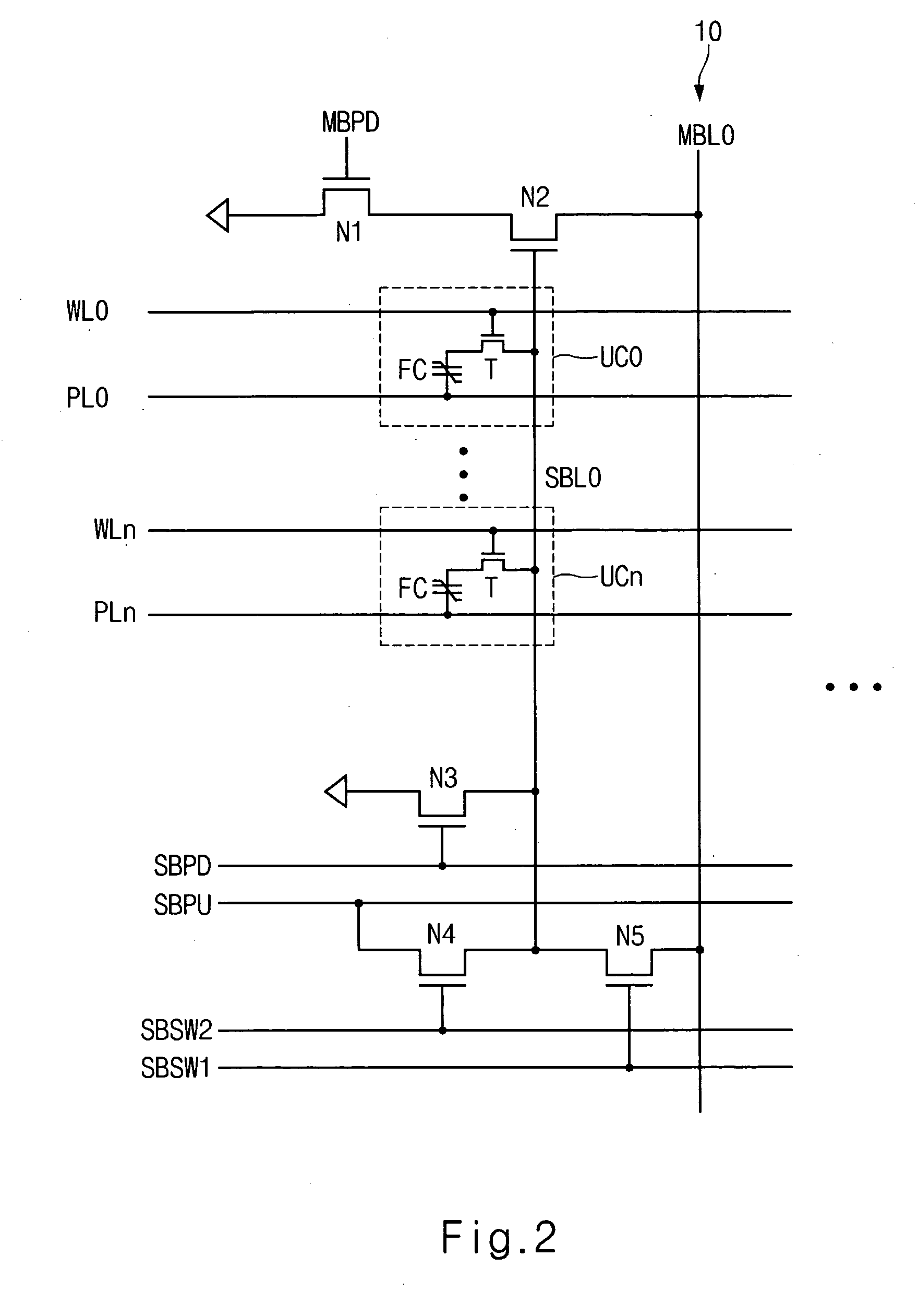 Multi-bit nonvolatile ferroelectric memory device having fail cell repair circuit and repair method thereof