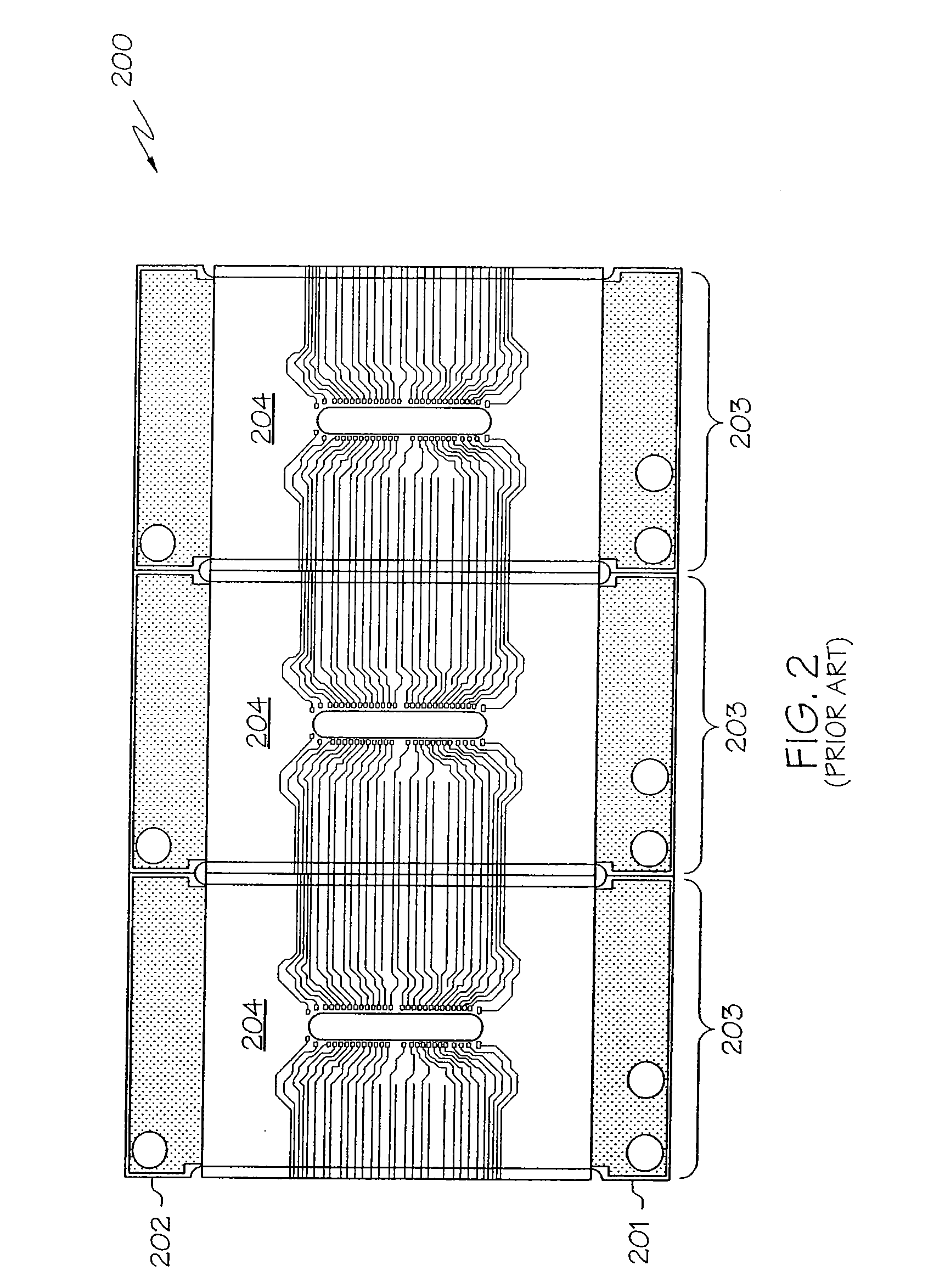 Method of forming a non-continuous conductive layer for laminated substrates