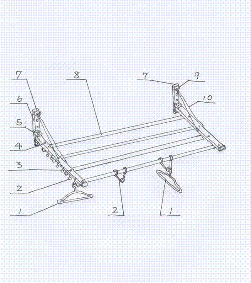 Parallelly connected clothes hanger and clothes hanging ring thereof