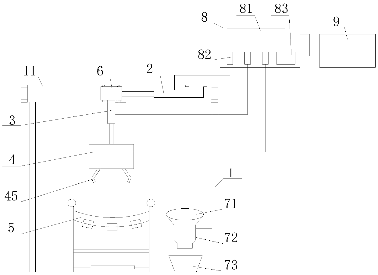 Automatic control coal quality sampling system for underground transportation