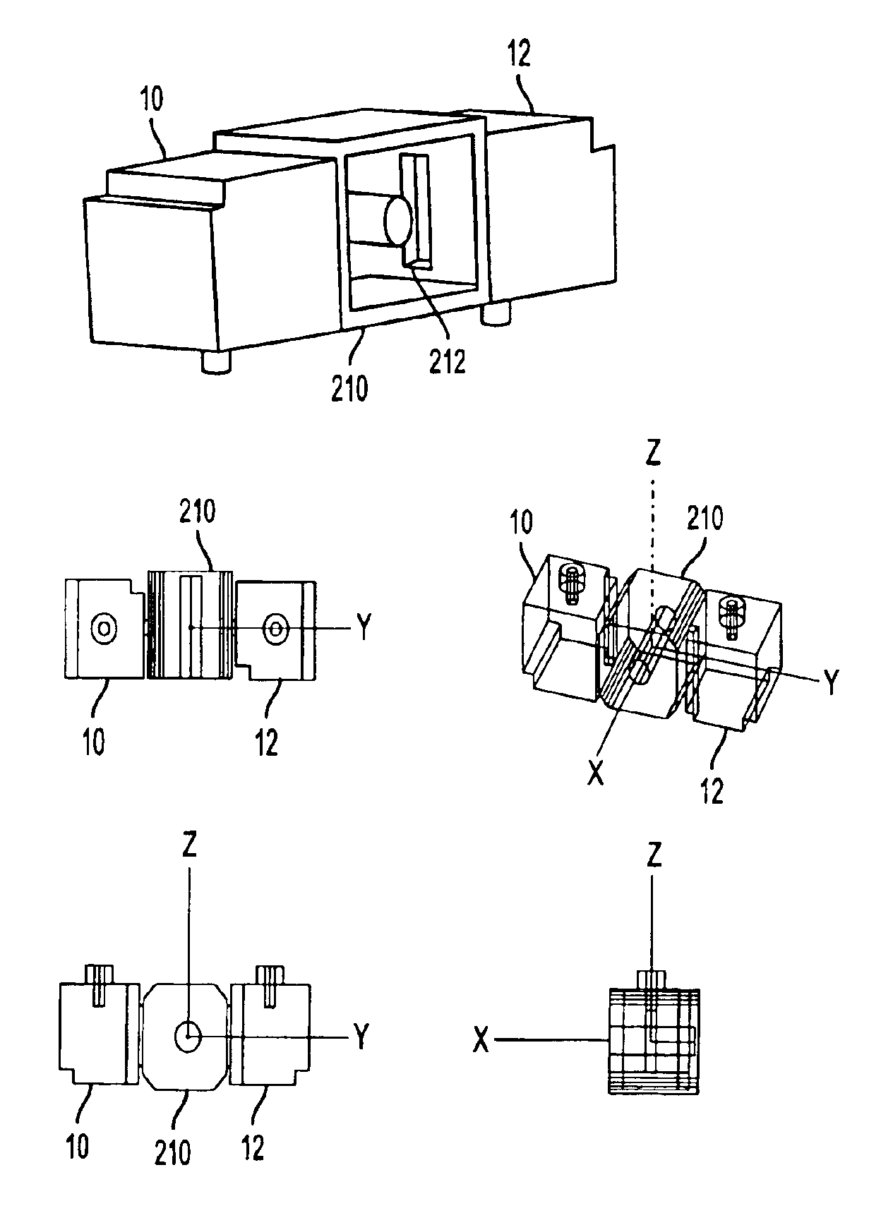 Hybrid triple-mode ceramic/metallic coaxial filter assembly