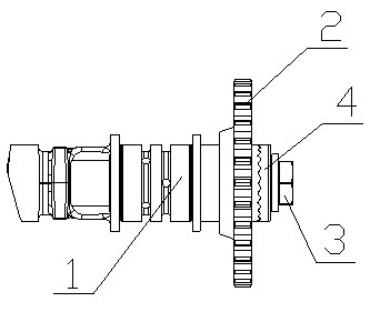 Installation structure for cam shaft and timing gear