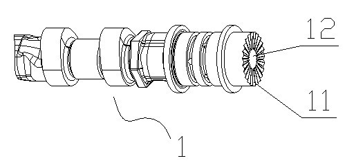 Installation structure for cam shaft and timing gear