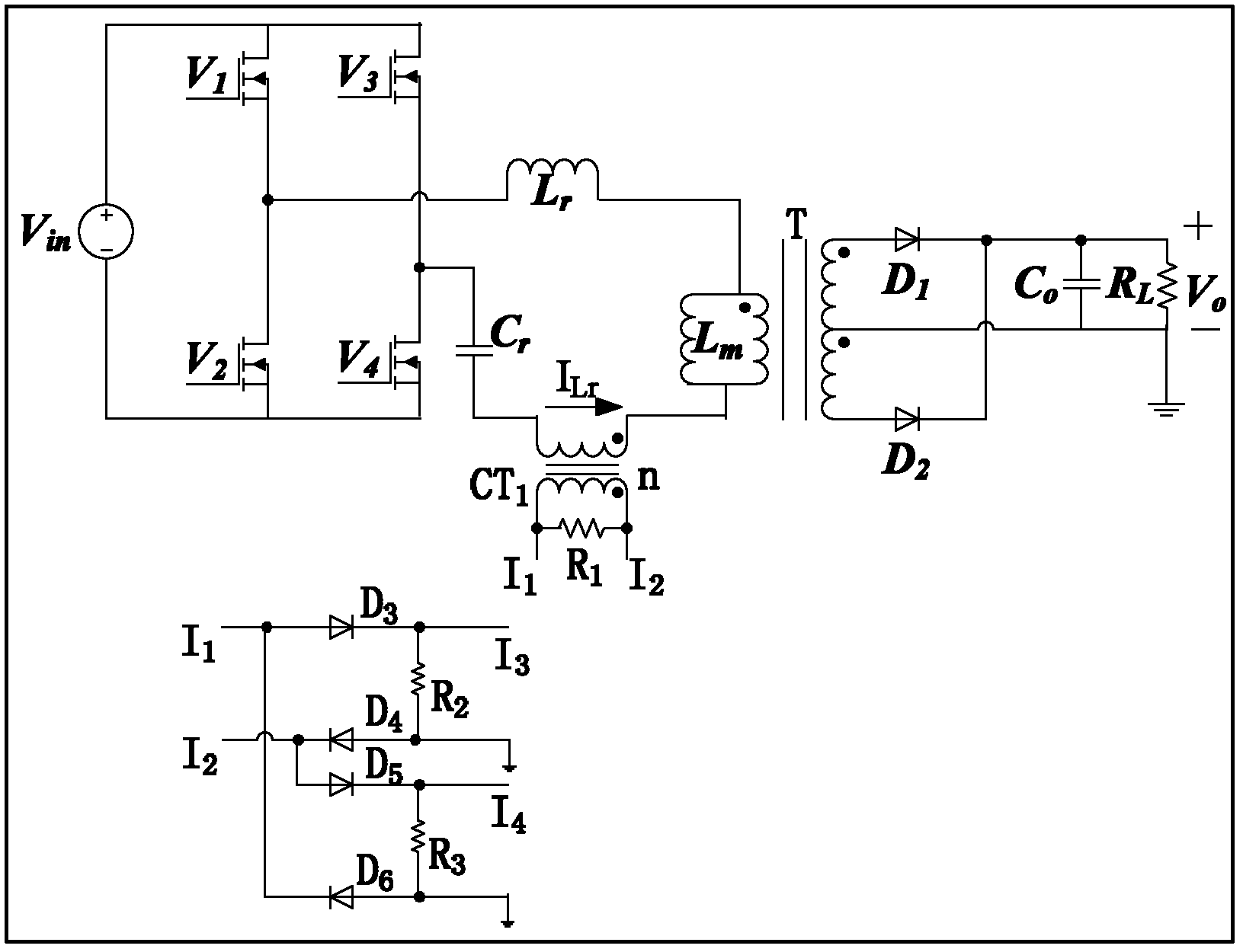 Current-limiting protection method and device of resonance circuit