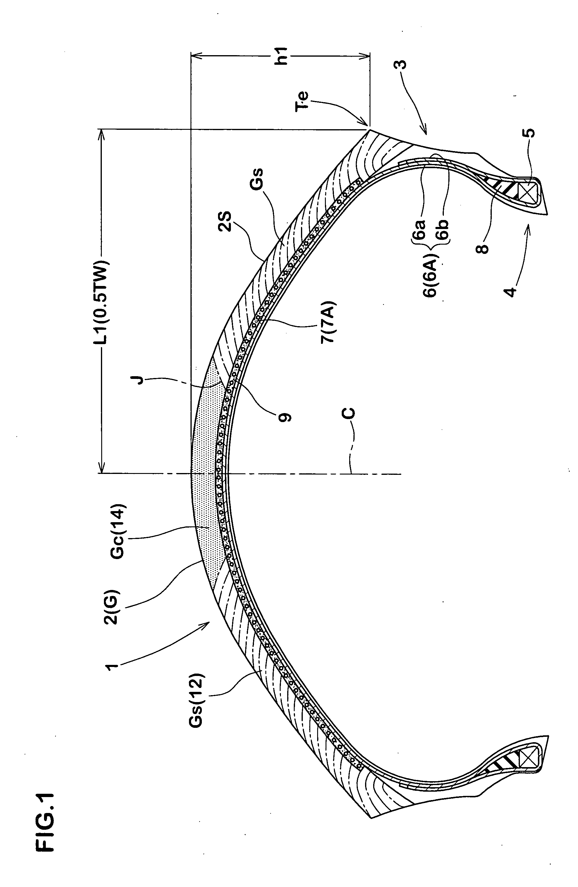 Tire for two-wheeled vehicle and manufacturing method of the same