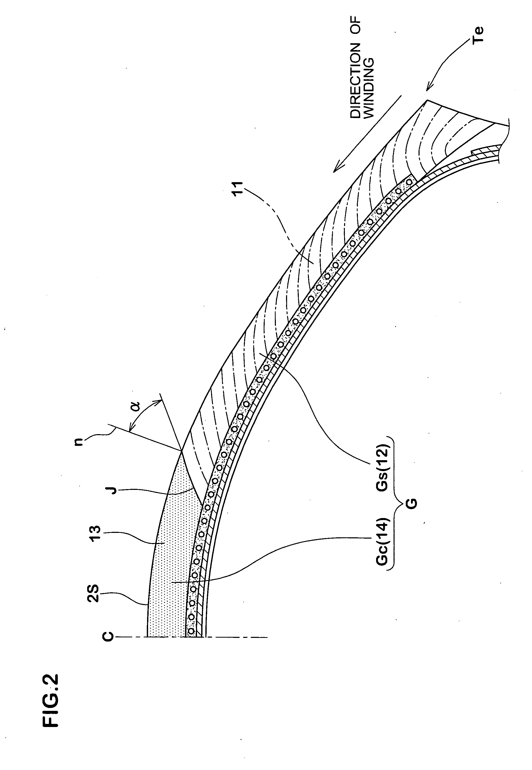 Tire for two-wheeled vehicle and manufacturing method of the same