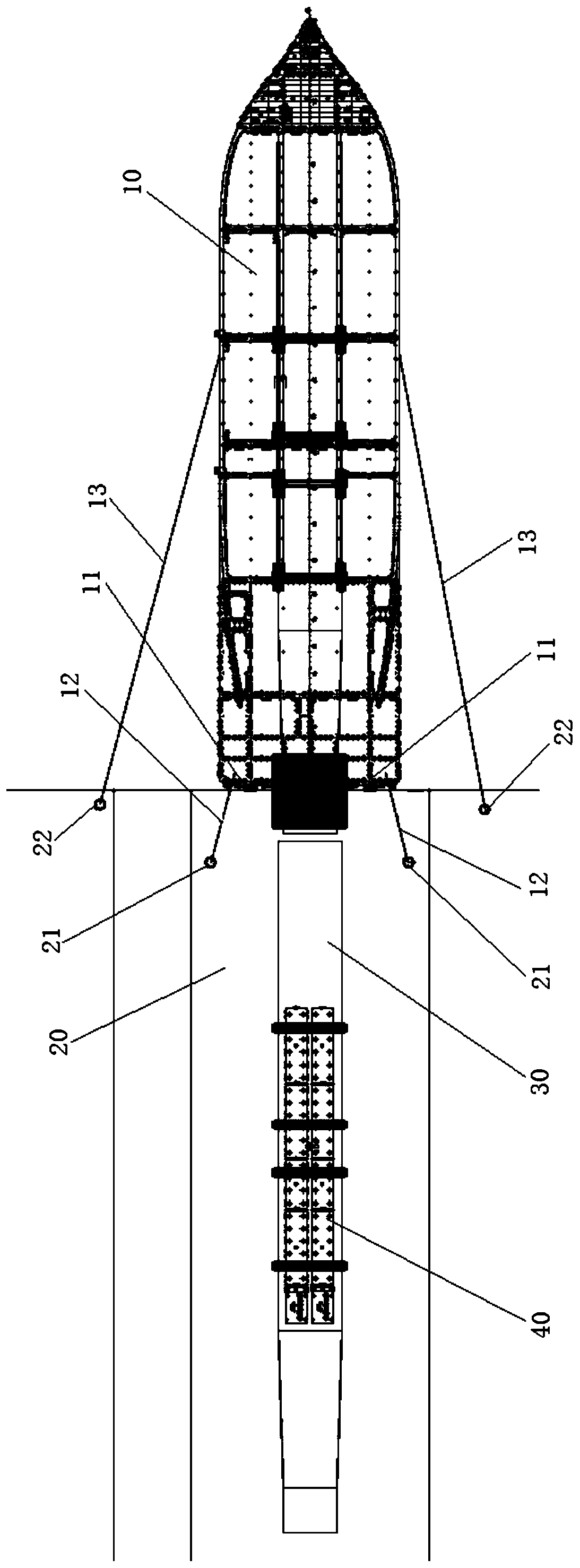 Roll-on and roll-off boarding method for offshore wind power foundation steel pipe pile