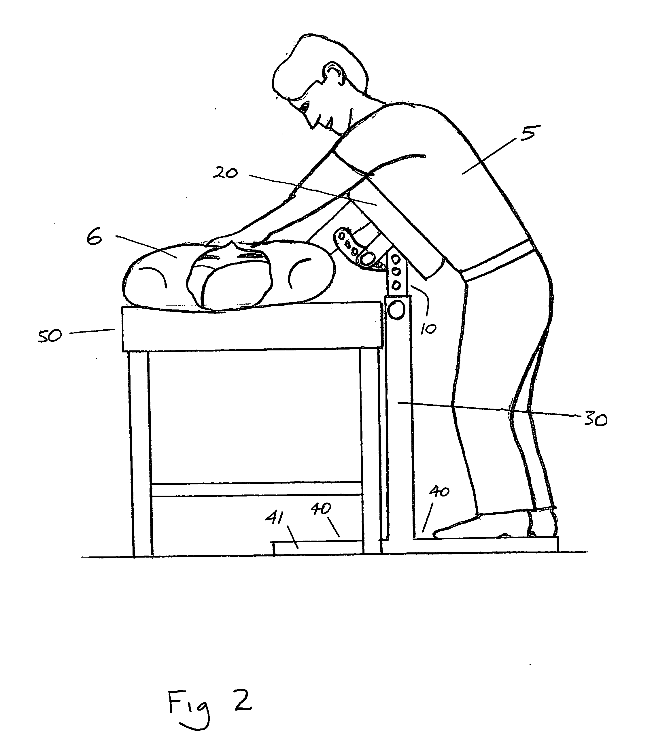 Upper-body support device and method