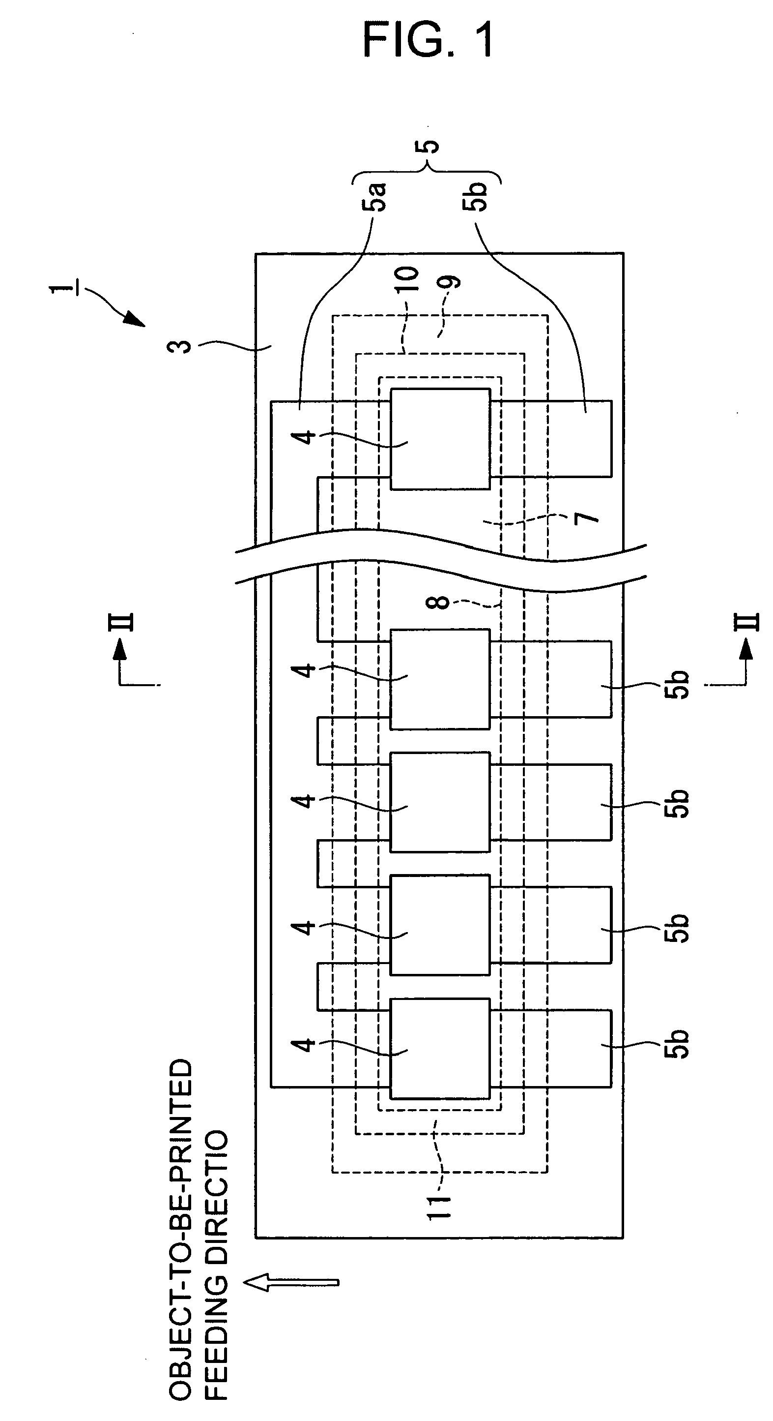 Heating resistance element component and thermal printer