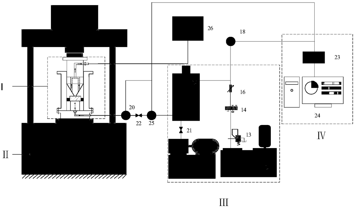 Test device and test method for seepage and water inrush of rock formation bottom plate