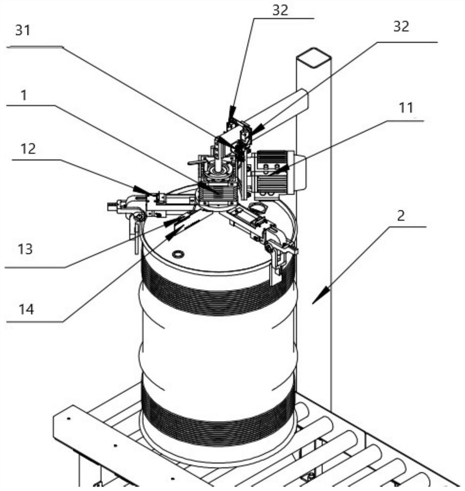 A kind of automatic barrel rotating equipment and barrel rotating method