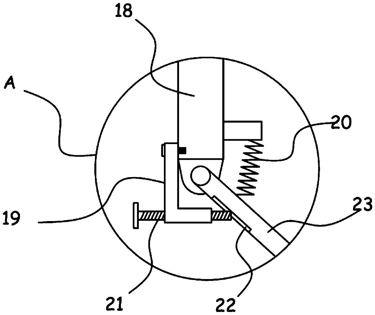 Cutting device for processing automotive interior trim leather