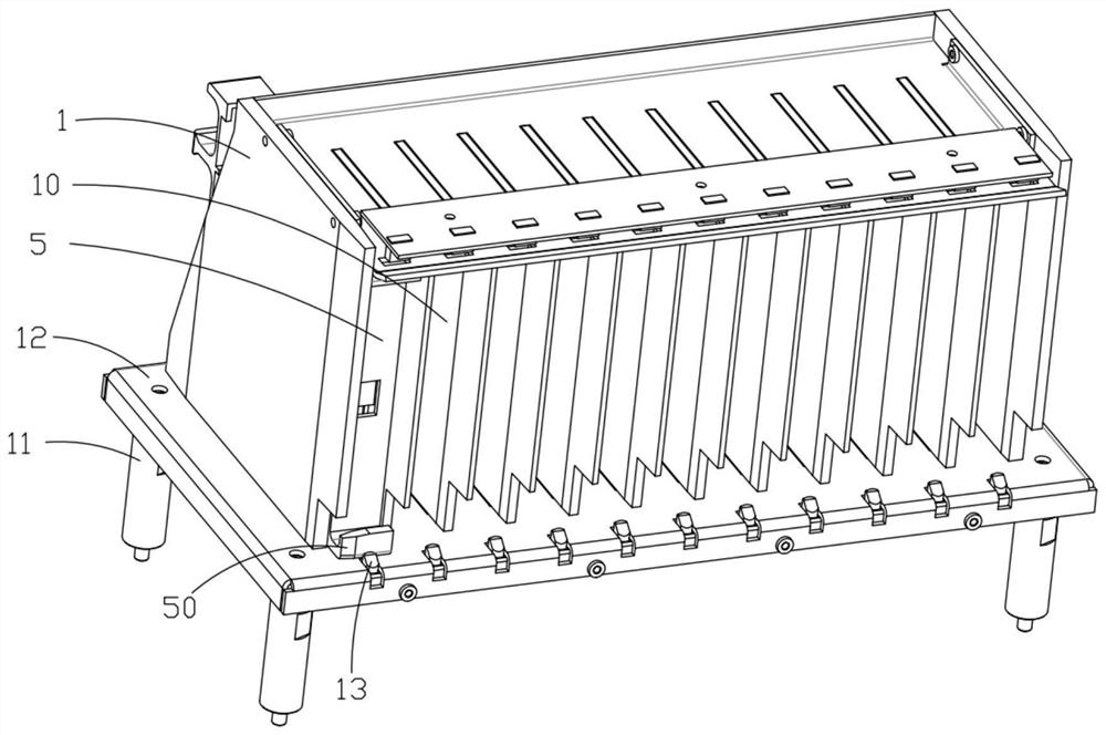 Automatic supply device for push-pull type test tube racks