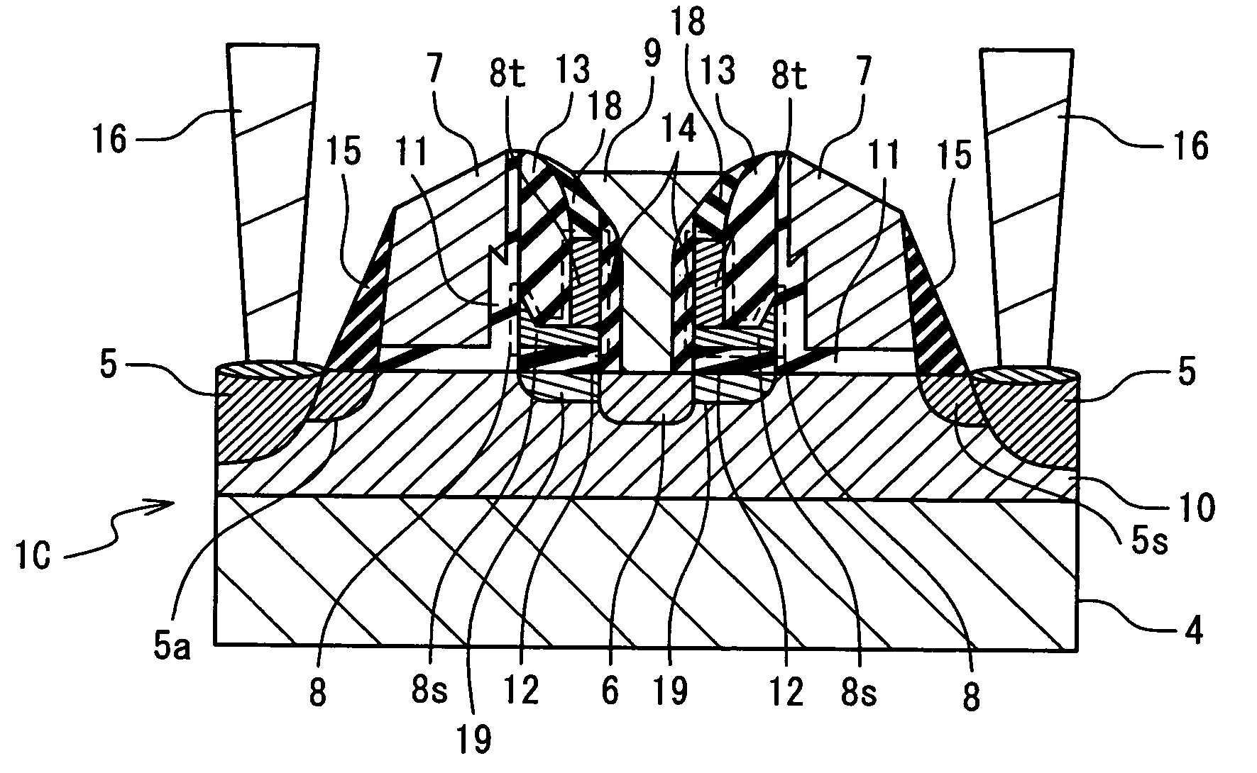 Nonvolatile semiconductor memory device and manufacturing method therefor