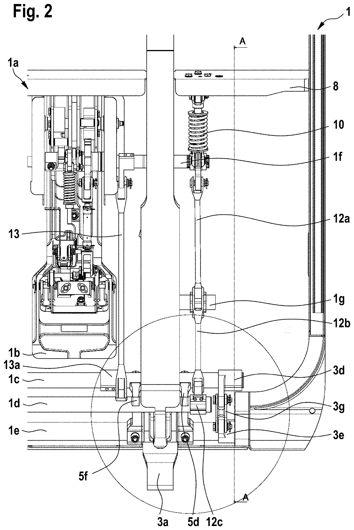 Actuating system for an actuatable door