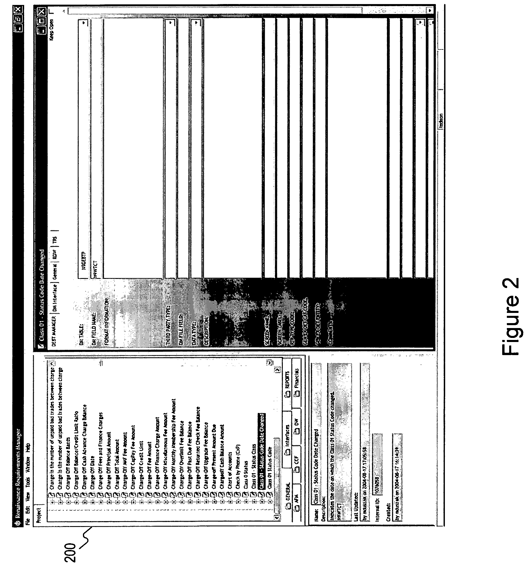 Software development tool using a structured format to generate software code