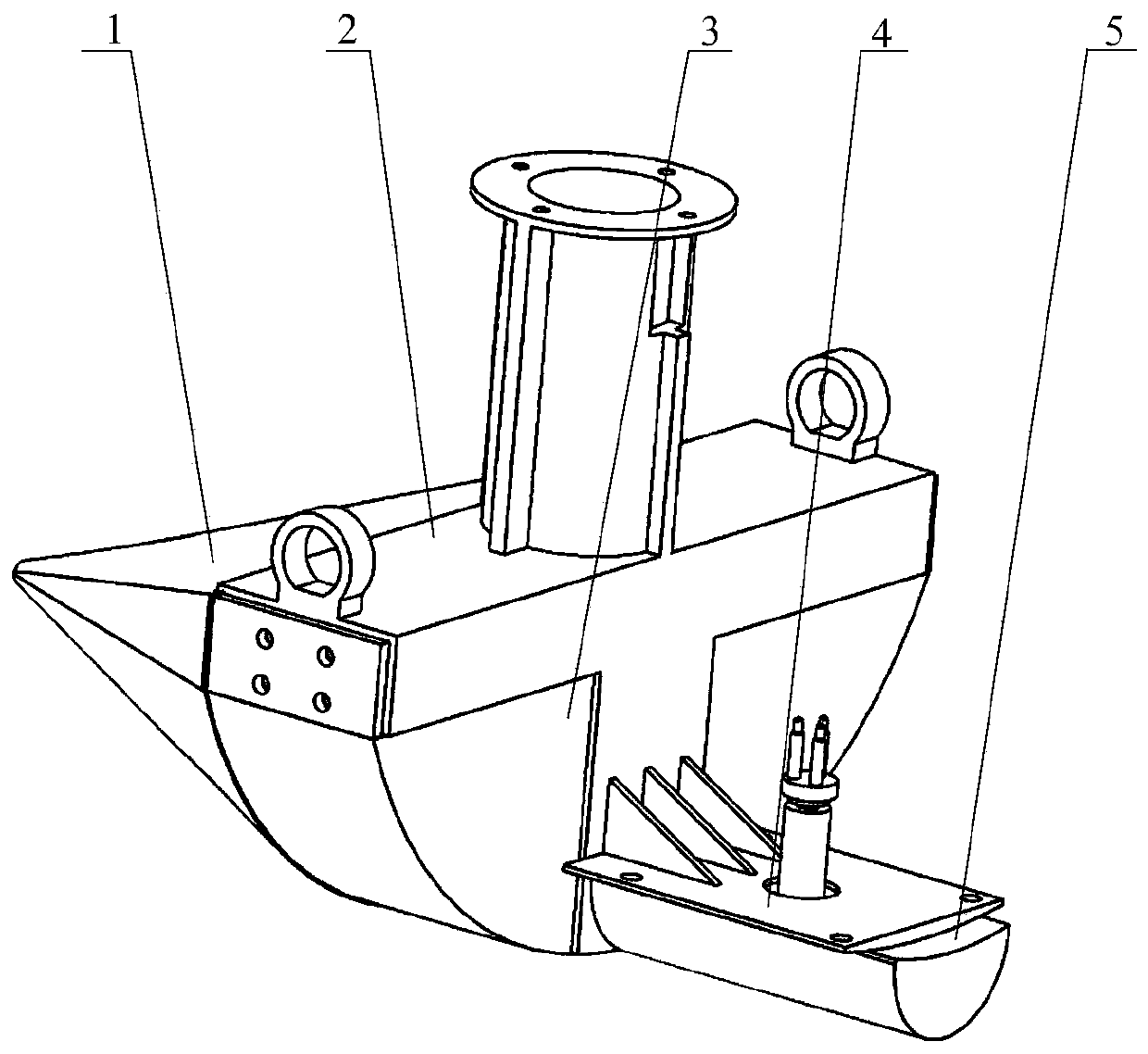 A multi-beam sonar carrying device