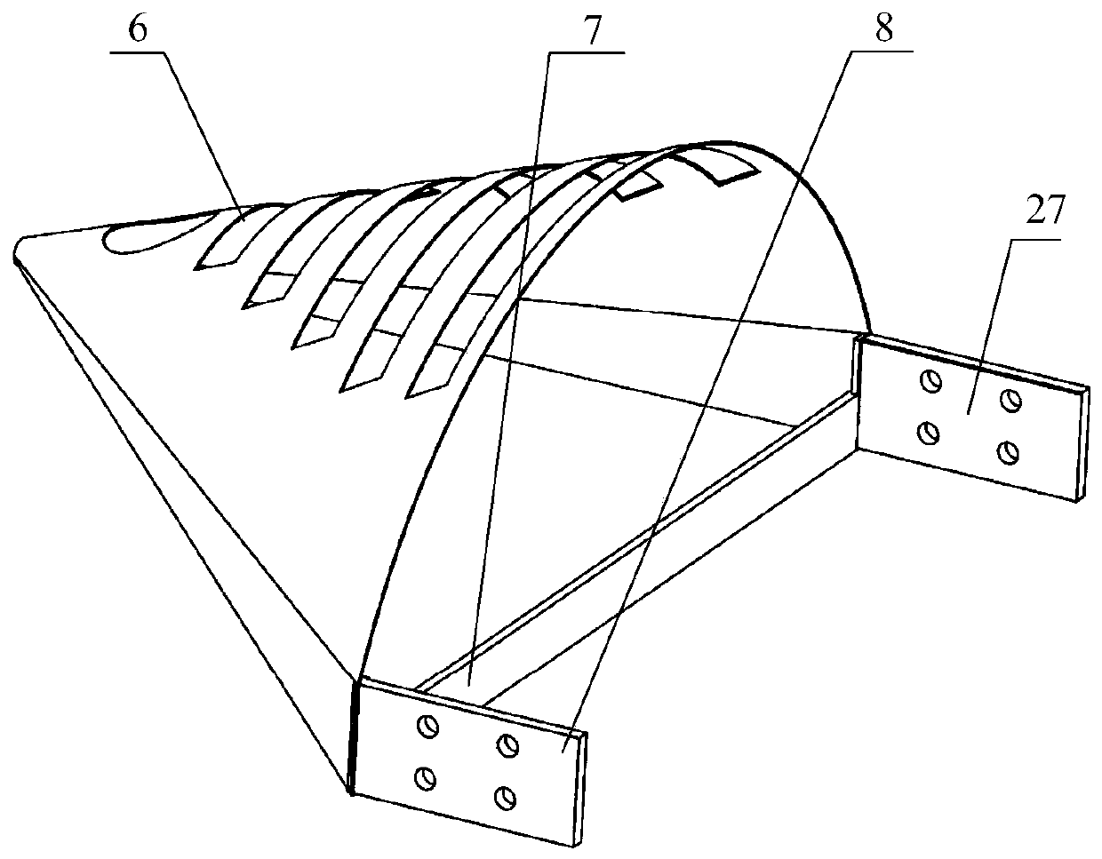 A multi-beam sonar carrying device